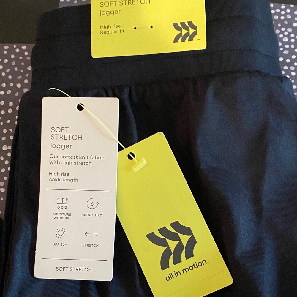 All in Motion Black Soft Stretch Joggers